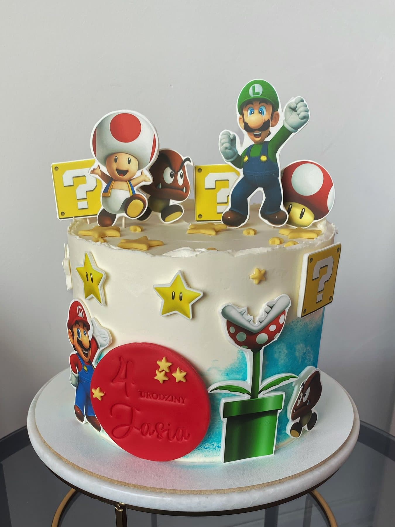 Tort w stylu gry Super Mario